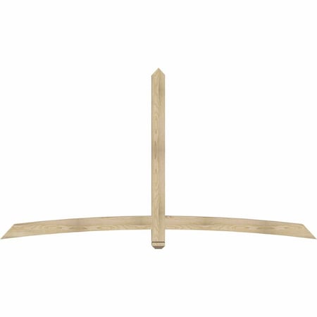 Ekena Millwork Bellingham Rough Sawn Timber Gable Bracket, Douglas Fir, 96"W x 52"H x 4"D x 4"F, 13/12 Pitch GBW096X52X0404BEL00RDF